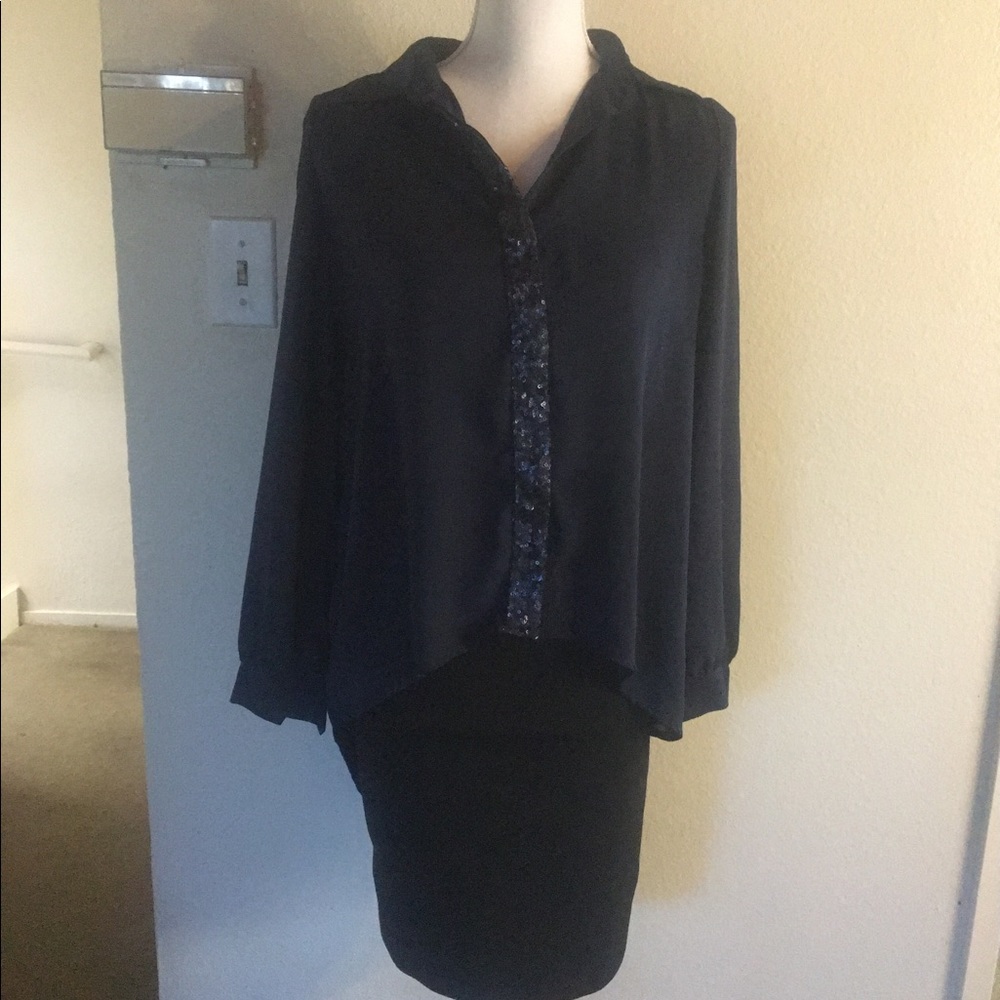 Button Down Chiffon Top - image 3